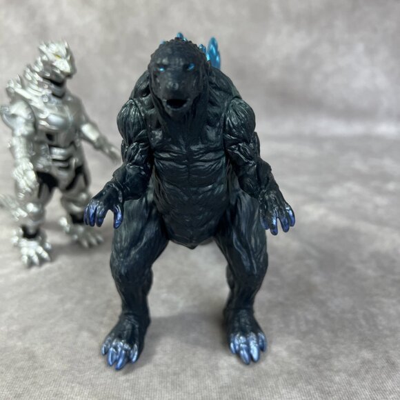 King Of The Monsters Blue Godzilla  7” Figure And Mechagodzilla Lot - Picture 9 of 12